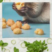 Niedliche Fresken essen Käse Geschirrtuch (Gefaltet)