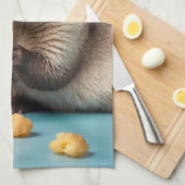 Niedliche Fresken essen Käse Geschirrtuch (Viertel Falte)