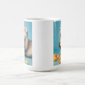 Niedliche Fresken essen Käse Kaffeetasse (Mittel)