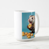 Niedliche Fresken essen Käse Kaffeetasse (VorderseiteRechts)