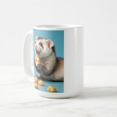 Niedliche Fresken essen Käse Kaffeetasse (Vorderseite Links)