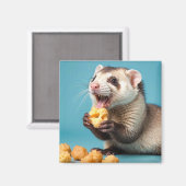 Niedliche Fresken essen Käse Magnet (Vorderseite/Rückseite)