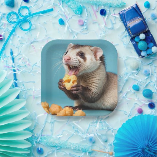 Niedliche Fresken essen Käse Pappteller (Party)