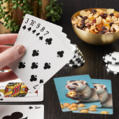 Niedliche Fresken essen Käse Spielkarten (In Situ)
