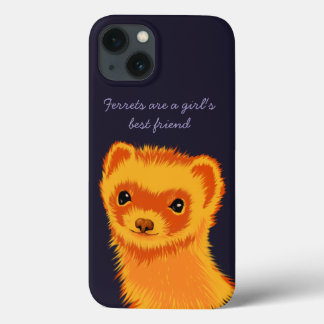 Niedliche Frettchen Kunst Freuden Girls Bester Fre Case-Mate iPhone Hülle