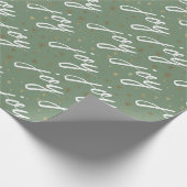 Niedliche Freude Gruß Weihnachtszeitung Geschenkpapier (Ecke)