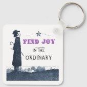 Niedliche Freude im Normalen Schlüsselanhänger (Rückseite)