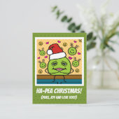 Niedliche Freude und Liebe Ha-Pea Weihnachten (Stehend Vorderseite)