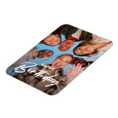 Niedliche Freunde feiern Happy Birthday Foto Magnet (Linke Seite)