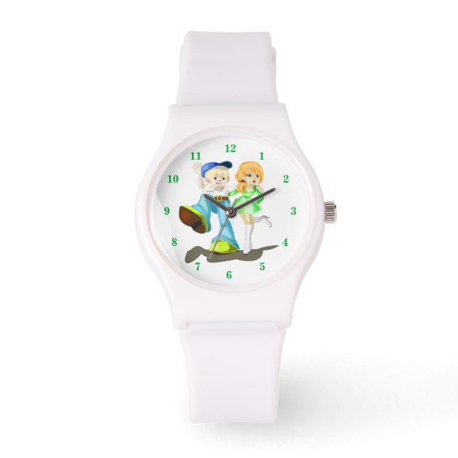Niedliche Freunde schenken Armbanduhr (Vorderseite)