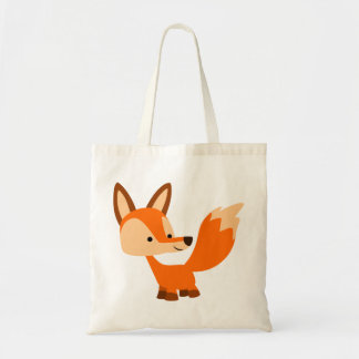 Niedliche freundliche Cartoonfox-Tasche Tragetasche