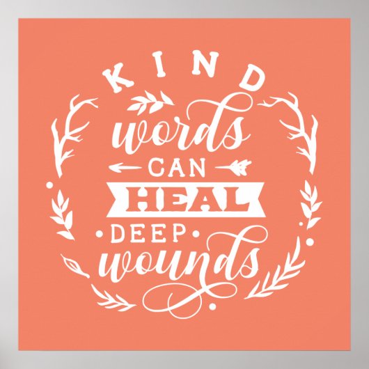 niedliche Freundlichkeit inspirierende Wortart Pos Poster (Vorne)