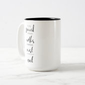 niedliche Freundschaft inspiriert Zweifarbige Tasse (Vorderseite Links)