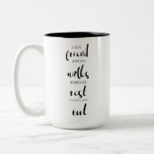 niedliche Freundschaft inspiriert Zweifarbige Tasse (Links)
