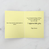 Niedliche Freundschaft zwischen Frosch und Biberwa Karte (Innenseite)