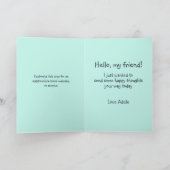 Niedliche Freundschaft zwischen Mallard Ducks Fore Karte (Innenseite)