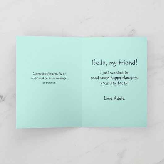 Niedliche Freundschaft zwischen Mallard Ducks Fore Karte (Innenseite)