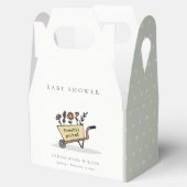 Niedliche, frisch gepflückte, gelbe Blumenkartentu Geschenkschachtel (Geöffnet)