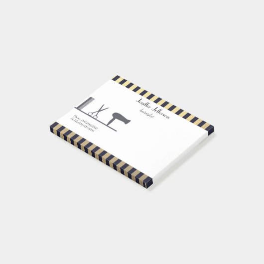 Niedliche Friseur Posten-it® Anmerkungen Post-it Klebezettel (angewinkelt)