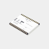 Niedliche Friseur-Verabredung Posten-it® Post-it Klebezettel (angewinkelt)