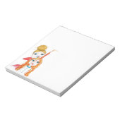 Niedliche Friseurin Notizblock (Rotiert)