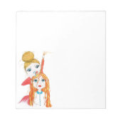 Niedliche Friseurin Notizblock (Vorderseite)