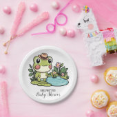 Niedliche Frog Baby Dusche Pappteller (Party)