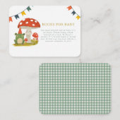 Niedliche Frog Babyduschbücher für Kinder Begleitkarte (Vorne/Hinten)