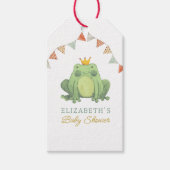 Niedliche Frog-Kinderdusche Geschenkanhänger (Vorderseite)