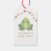 Niedliche Frog-Kinderdusche Geschenkanhänger (Rückseite)