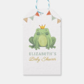 Niedliche Frog-Kinderdusche Geschenkanhänger (Rückseite)