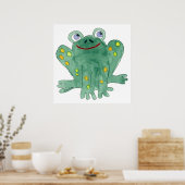 Niedliche Frog-Poster & -Prints Poster (Küche)