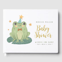 Niedliche Frog Wünsche für BabyShower Gästebuch