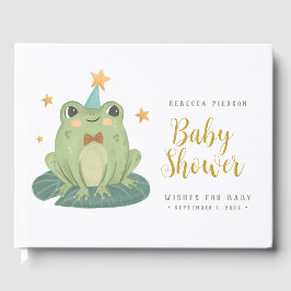 Niedliche Frog Wünsche für BabyShower Gästebuch