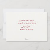 Niedliche frohe Weihnachten Wasserfarben-Tree Rote (Rückseite)