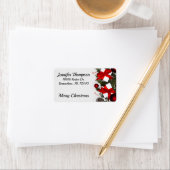 Niedliche frohe Weihnachtsadresse Adressaufkleber (Insitu)