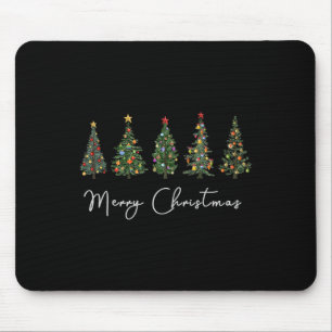 Niedliche frohe Weihnachtsbaum Spaß Frauen Matchin Mousepad