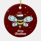 Niedliche Frohe Weihnachtsbäume Keramik Ornament (Vorne)