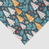 Niedliche frohe Weihnachtsbaumen feierlich Seidenpapier (Detail)