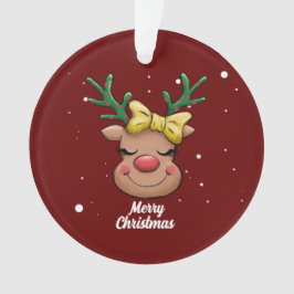 Niedliche Frohe Weihnachtsbaumschmuck für die Kera Ornament