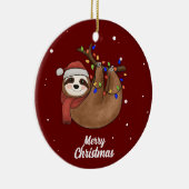 Niedliche Frohe Weihnachtsfeier Keramik Ornament (Rechts)