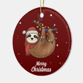 Niedliche Frohe Weihnachtsfeier Keramik Ornament (Links)