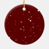 Niedliche Frohe Weihnachtsfeier Keramik Ornament (Hinten)