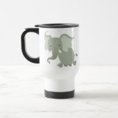 Niedliche fröhliche Cartoon-Elefant-Pendler-Tasse Reisebecher (Links)