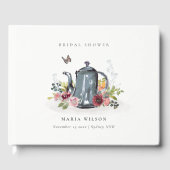 Niedliche fröhliche Rose Blumenkohl Brautparty Gästebuch (Vorderseite)