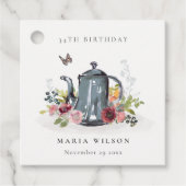 Niedliche fröhliche Rose Blumenkohl jeden Geburtst Geschenkanhänger (Vorderseite)