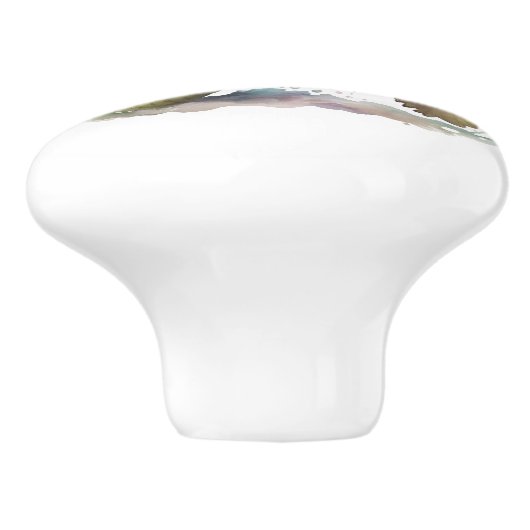 Niedliche fröhliche Tortoise Keramik Knob Keramikknauf (Seitenansicht)