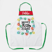 Niedliche fröhliche und helle Weihnachtsstimmung W Schürze (Vorderseite)