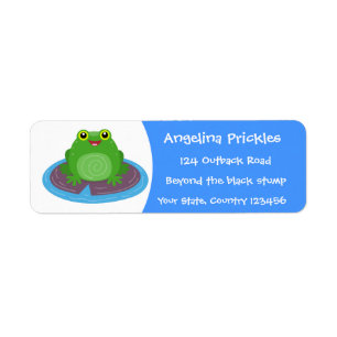 Niedliche Frosch-Cartoon-Abbildung