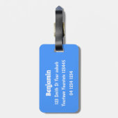 Niedliche Frosch-Cartoon-Abbildung Gepäckanhänger (Rückseite vertikal)